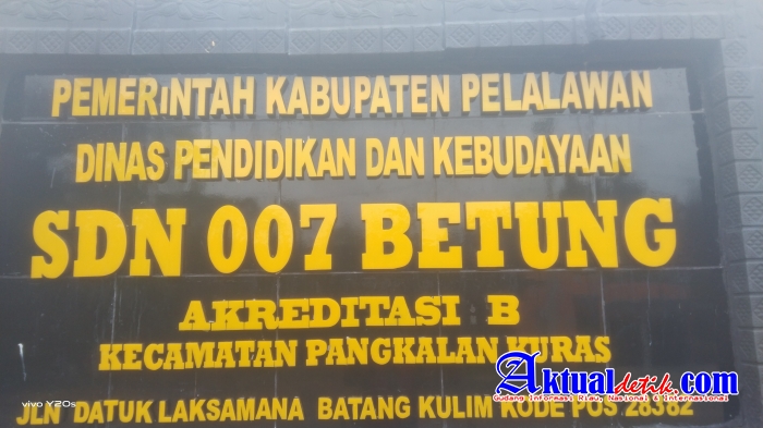 SD OO7 Betung Butuh Perhatian Pemerintah Kabupaten Pelalawan