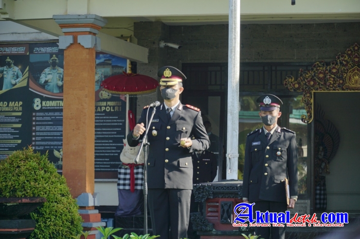 Memperingati Hari Kesaktian Pancasila, Kapolres Bangli Selaku Inspektur Upacara
