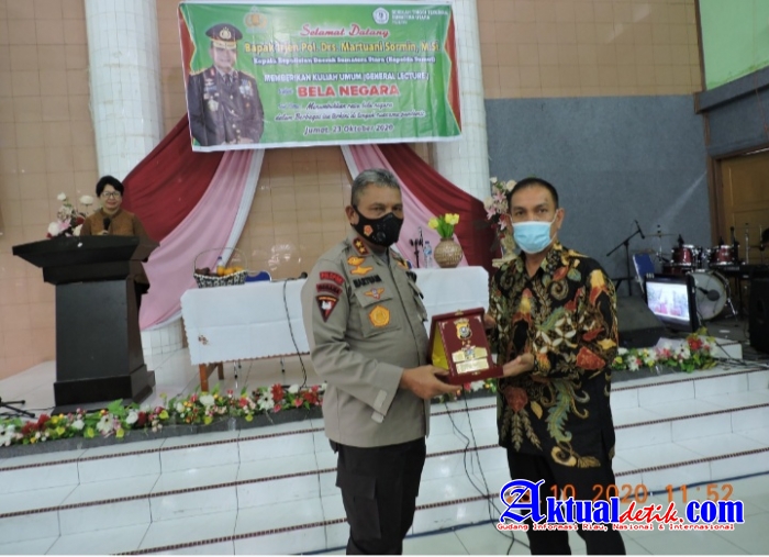 Kuliah Umum Bela Negara di STT Sumatera Utara