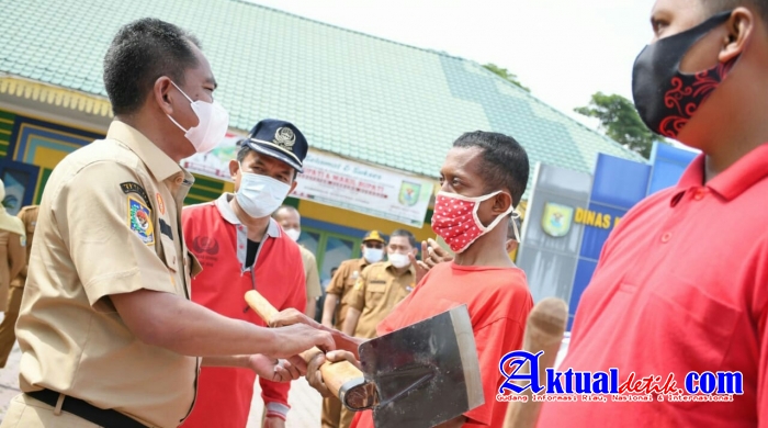 Lepas 30 Pasukan Merah, Bupati Harap Sergai Menjadi Lebih Bersih