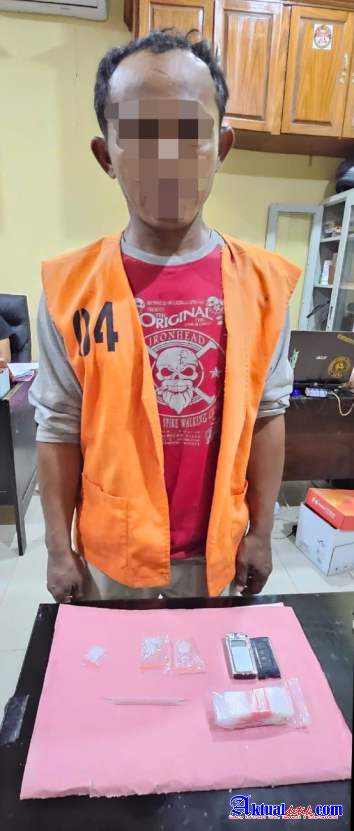 Satresnarkoba Polresta Deli Serdang Tangkap Seorang Pria Pengedar Shabu 