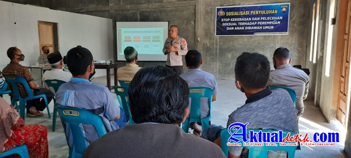 Marak Terjadi Kekerasan Seksual Terhadap Anak, Kasat Binmas Polres Bener Meriah Laksanakan Penyuluha
