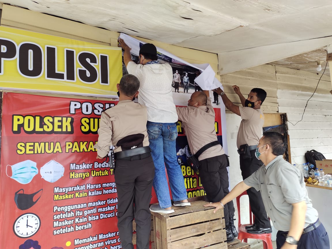 Persempit Ruang Gerak Pandemi di Pusat Keramaian, Polsek Sukajadi Dirikan Posko Covid-19