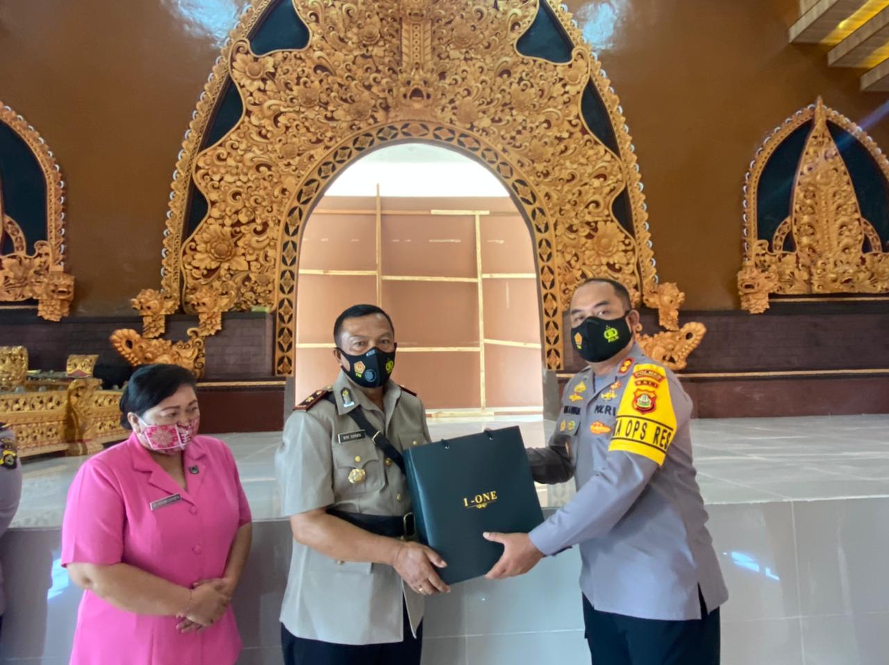 Pisah Sambut Wakapolres Klungkung dan Kapolsek Dilaksanakan Sederhana & Patuhi Prokes