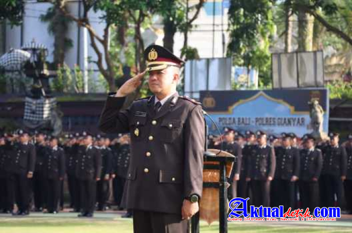 Upacara Peringatan Hari Kebangkitan Nasional Ke-115 di Polres Gianyar