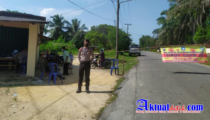 Polres Bangka Barat Lakukan Penutupan di 1 RT Akibat 11 Warga Positif Covid-19
