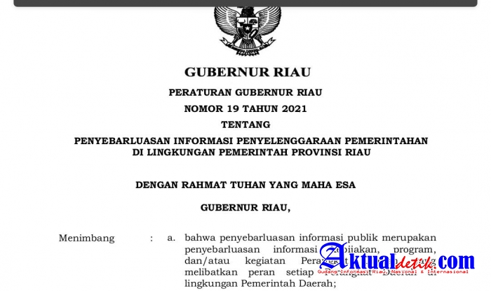 Ketua Organsiasi Pers Riau, Romy, Sebut Peraturan Gubernur Riau "Lecehkan" Wartawan