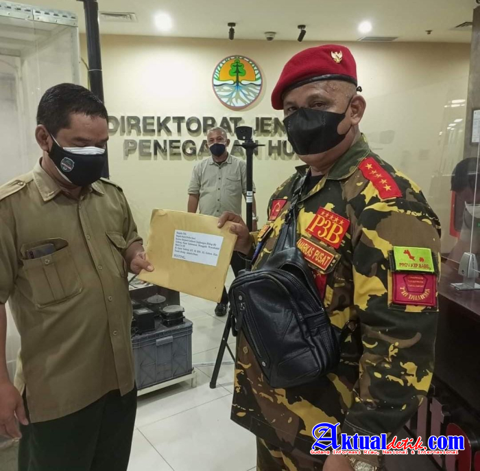 Mustari Bintang Lima Ketum P3B Dilaporkan Ke Polda Babel Lakukan Tindakan Pidana