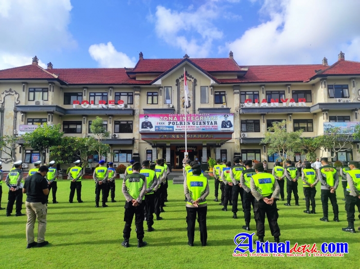 Waka Polres Gianyar Pimpin Apel Pagi di Lapangan Apel Endra Dharmalaksana