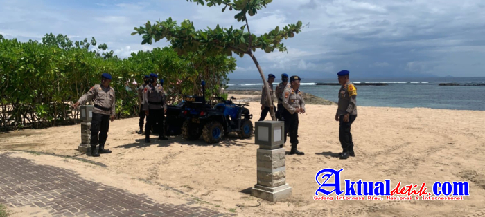 Polda Bali Siagakan "ATV" Amankan Pesisir Pantai Kawasan ITDC