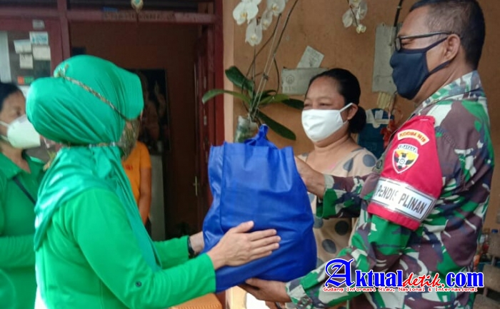 Nyonya Toni Sri Hartanto Anjangsana, Serahkan Tali Asih Kepada KBT Kodim Tabanan