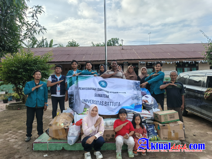 Bakti Sosial Universitas Battuta Bagi Warga Terdampak Bencana Alam Di Sumatera Utara Dan Aceh
