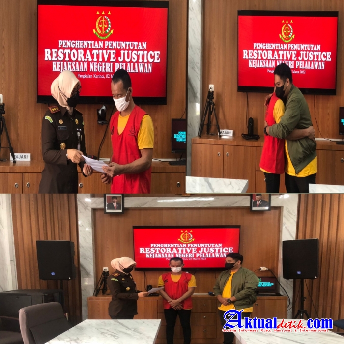 Kejaksaan Negri Pelalawan Berikan SKP2 Terhadap Tersangka Pencuri Sawit