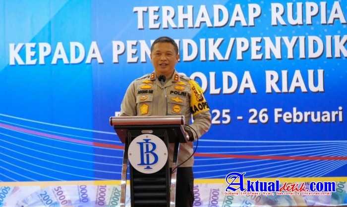 Krimsus Polda Riau dan BI Lakukan Pelatihan Tindak Pidana Terhadap Uang Rupiah