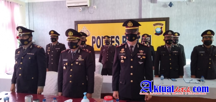 Polres Bintan Mengikuti Upacara Secara Virtual