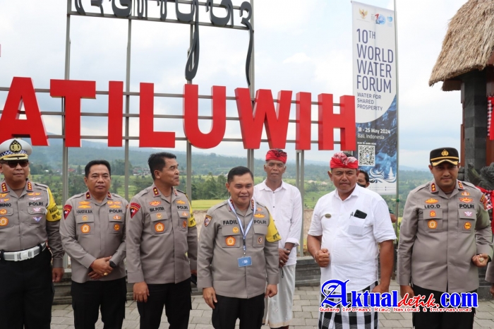 Kapolda Bali Dampingi Kabaharkam Polri Cek Venue Jatiluwih