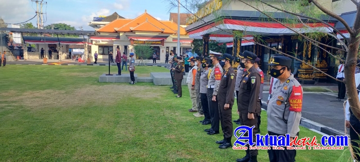 Polres Klungkung Gelar Apel Satgas Gakkum PPKM Darurat