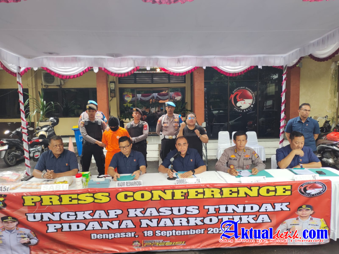 Nekat Jadi Kurir Narkoba Pria Asal Tabanan Diamankan Polda Bali