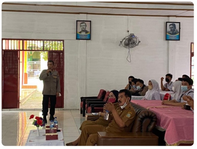 Polresta Deli Serdang Sosialisasi Penerimaan Polri Ke SMAN 1 Tanjung Morawa