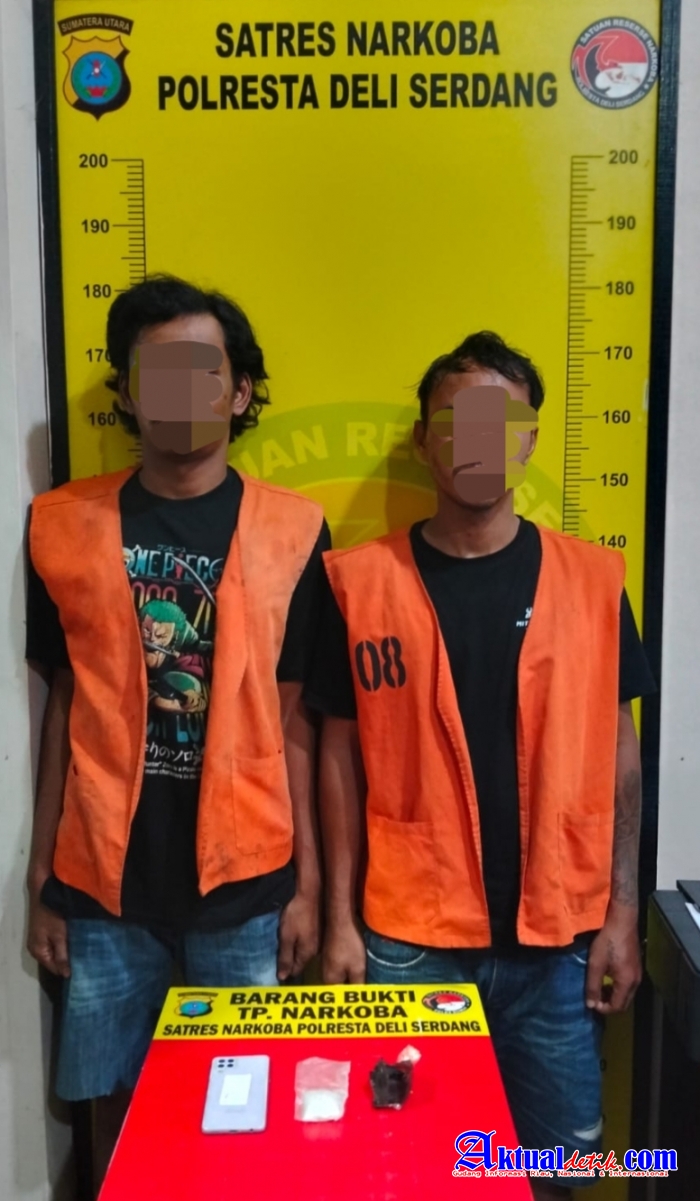 Sabu 20,35 Gram Terbongkar di Batang Kuis, Dua Pria Diamankan Polisi