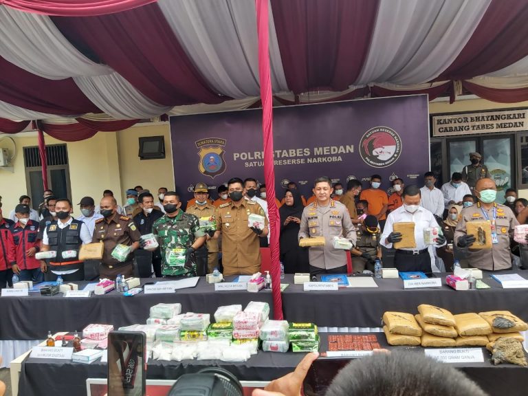 Polrestabes Medan Musnahkan Narkoba Miliaran Rupiah, Melawan Tindakan Tegas dan Terukur