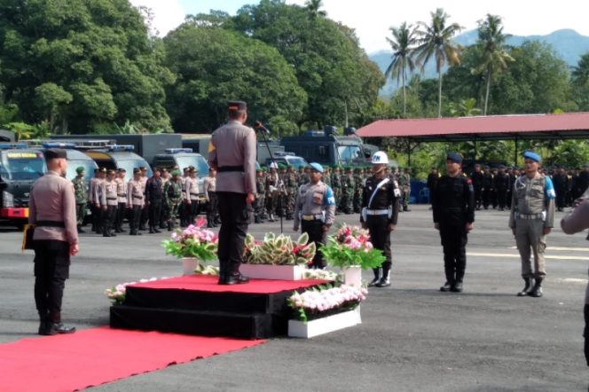 Polres Madina Gelar Apel Pergeseran Ops Mantap Huta Toba 2022