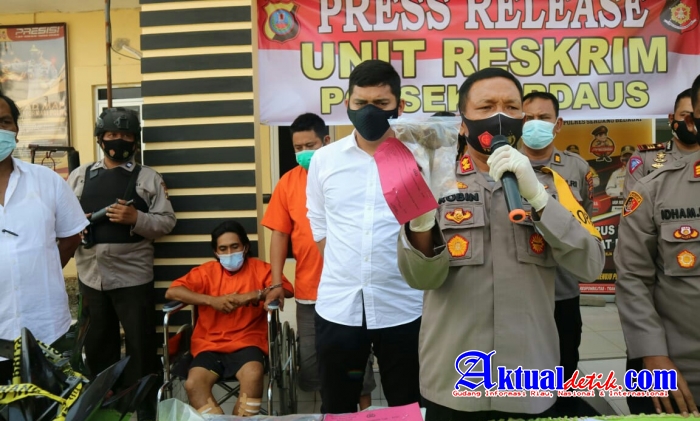 Polres Sergai Tangkap Pembunuh Janda dan Penadah Barang Curian