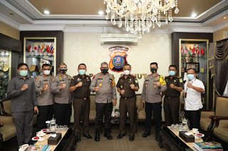 Kajati Sumut Ida Bagus Nyoman Wiswantanu Silahturahmi ke Kapolda Sumut