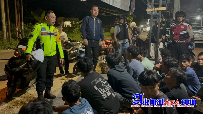 Kapolres Binjai Bersama Timsus Anti Begal Laksanakan Patroli KRYD Di Wilkum Polres Binjai