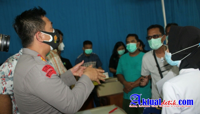 Polres PematangSiantar Melaksanakan Vaksinasi Massal Tahap Ke-II Serentak Jajaran Polda Sumut