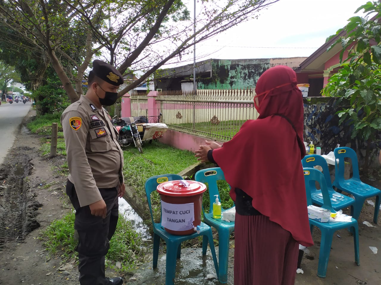 Kapolsek Medan Helvetia Cek TPS