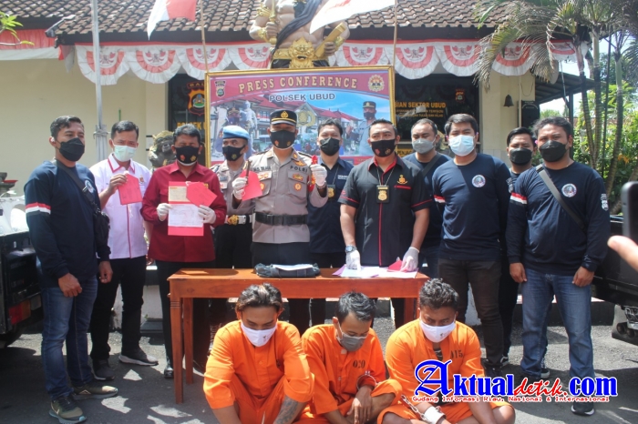 3 Pelaku Pencurian AC Outdoor Berhasil Diringkus Unit Reskrim Polsek Ubud