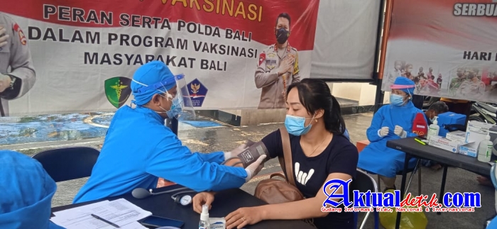 Masuki Vaksinasi Tahap II Gerai Vaksin Presisi Polres Gianyar, Maksimalkan Beri Pelayanan Terbaik
