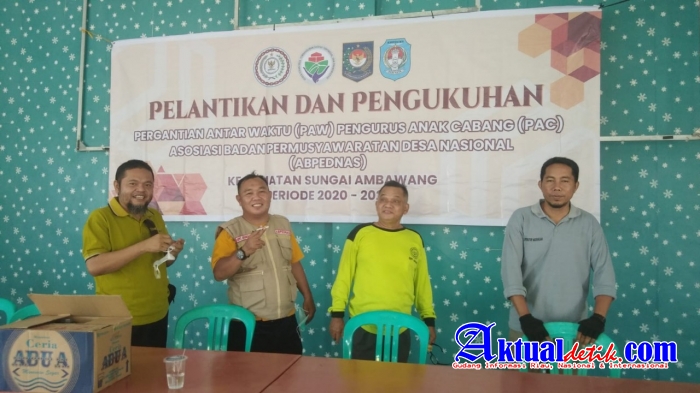 Ketua ABPEDNAS Tinjau Kesiapan Pelantikan Pengurus Di Kecamatan Sungai Ambawang
