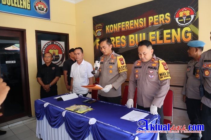Polres Buleleng, Press Release Pengungkapan Tindak Pidana Narkoba Oleh Satuan Restik