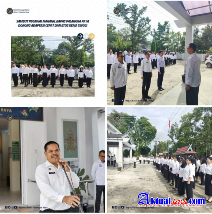 Kepala Seksi Bimbingan Klien Anak I Kade Rene Pimpin Apel Pagi Bersama Seluruh Pegawai Bapas