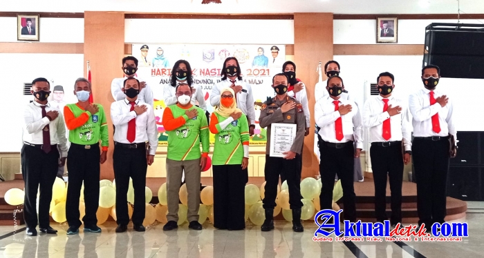 Hari Anak Nasional 2021, Gubernur Babel Berikan Penghargaan Kepada Tim Naga Polres Pangkalpinang