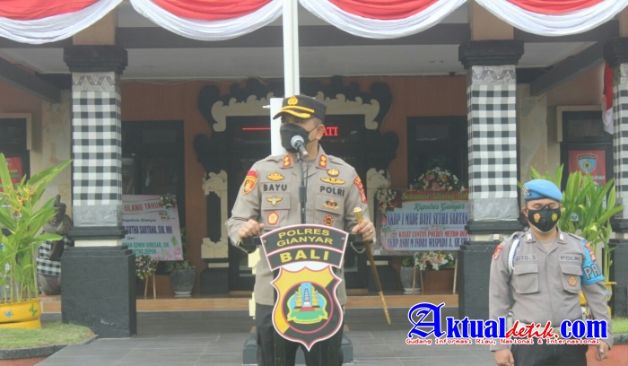 Kapolres Berikan Pengarahan Kepada Anggota Reserse dan Narkoba Polres Gianyar