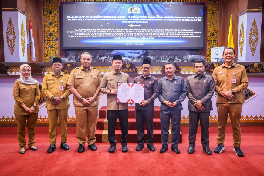 DPRD Pekanbaru Setujui Dua OPD Baru, Perkuat Pelayanan dan Dorong Ekonomi Daerah