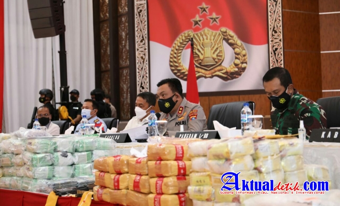 Kapolda Sumut Pimpin Press Release Pengungkapan Kasus Narkoba Selama 2 Bulan