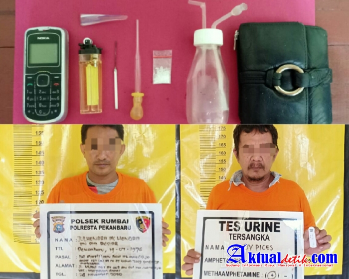 Dua Orang Terciduk Oleh Polsek Rumbai Terkait Dengan Shabu
