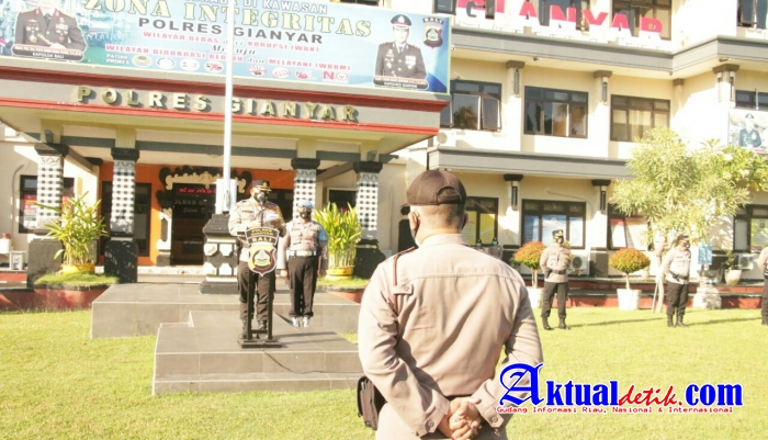 Polres Gianyar Siapkan 180 Personil Amankan Rangkaian Kegiatan Hari Raya ldul Fitri 1442H