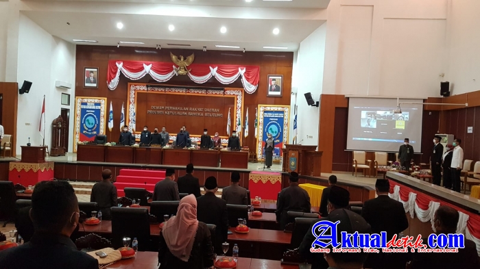 Kasiter Kasrem 045/Gaya Wakili Danrem Rapat Paripurna DPRD Provinsi Kepulauan Babel