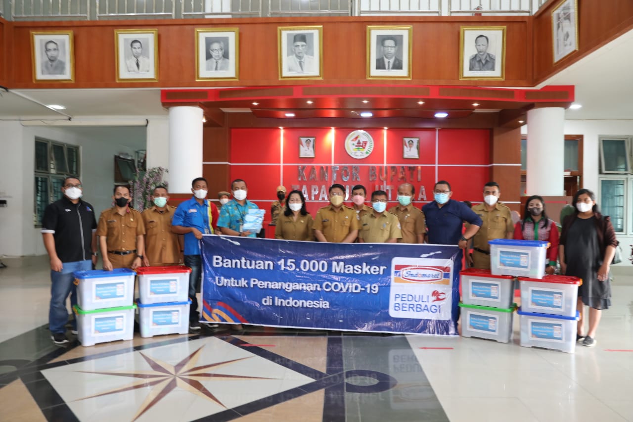 Pemerintah Kabupaten Tapanuli Utara Terima 15.000 Masker dari Dana CSR PT. Indomarco Pristama