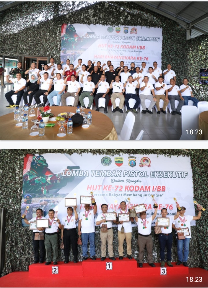 Polda Sumut dan Kodam I/BB Gelar Lomba Menembak, Kapoldasu :Tingkatkan Sinergitas TNI/Polri