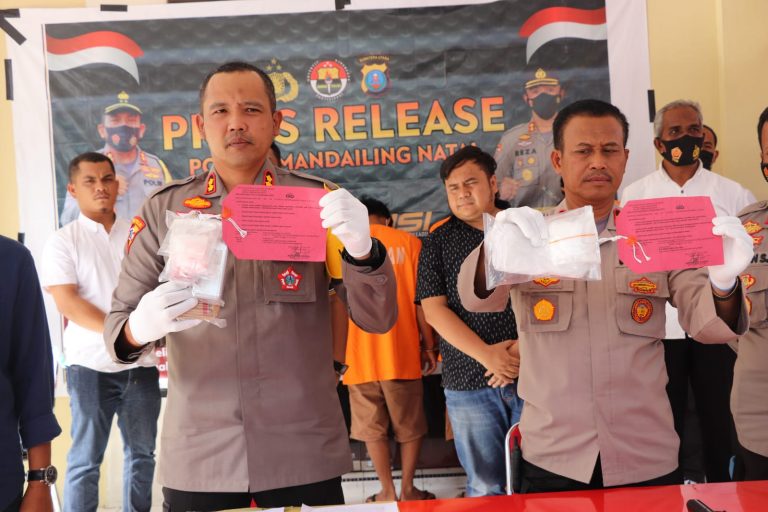 Polres Madina Ringkus Empat Orang Pelaku Pengedar Sabu - Sabu