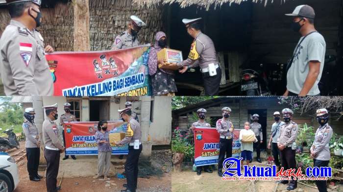 Polres Bintan, Jumat Berkah Berbagi Sembako