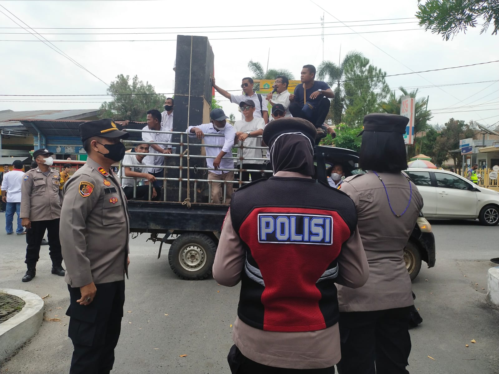Polresta Deli Serdang Kawal Pelaksanaan Unjuk Rasa Dari Elemen Massa DPP AMPK