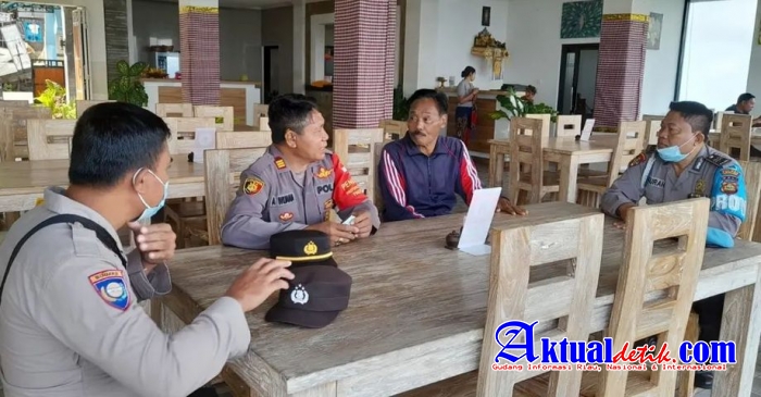 Jalin Silaturahmi, Kapolsek Abang Sambangi Tokoh Masyarakat Dialogis Kamtibmas