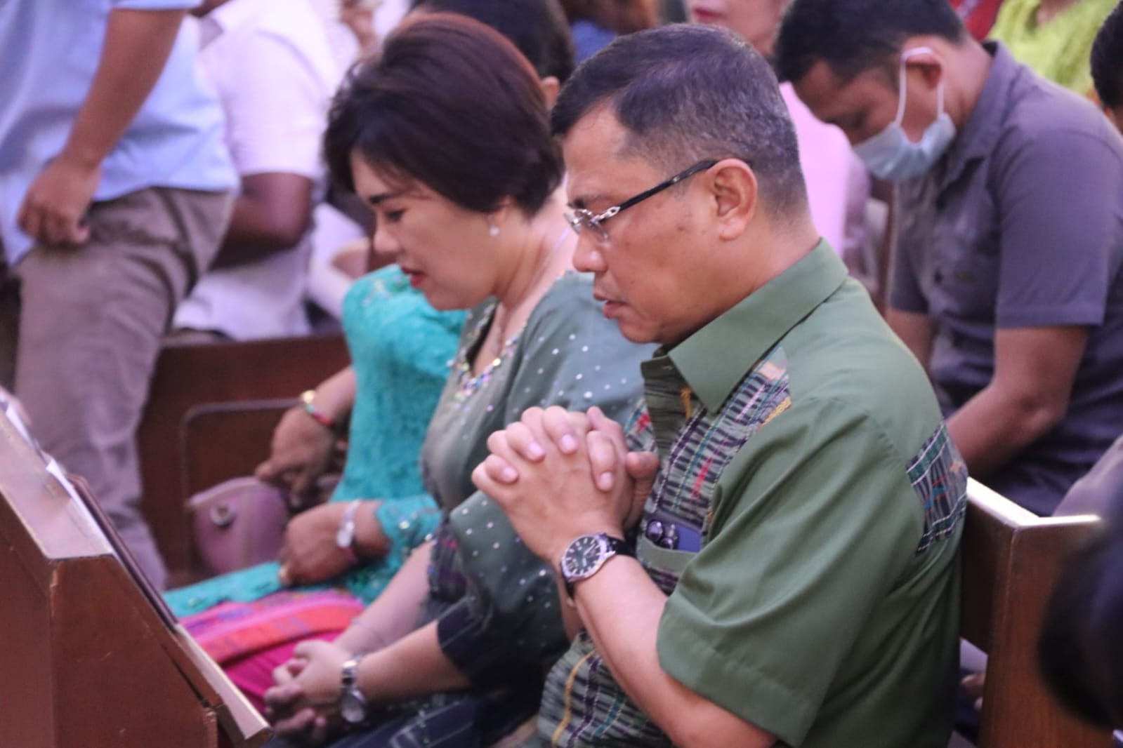 Kapolrestabes Medan Laksanakan Ibadah Peringati Kenaikan Yesus Kristus Di GKPI Sei Agul
